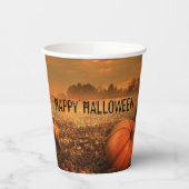 ハロウィンフルムーンハウス幽霊のよく出るホラーナイト 紙コップ (左)