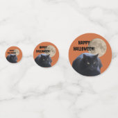 ハロウィンフルムーンブラックキャット コンフェッティ (正面)