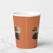 ハロウィンフルムーンブラックキャット 紙コップ (右)