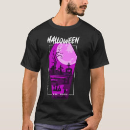 ハロウィンフルムーン墓地 Tシャツ