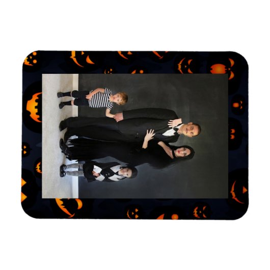 ハロウィンフレキシブルファミリーフォトマグネット マグネット (横)