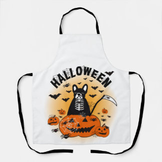 ハロウィンフレンチブルドッグ エプロン