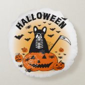 ハロウィンフレンチー ラウンドクッション (裏面)