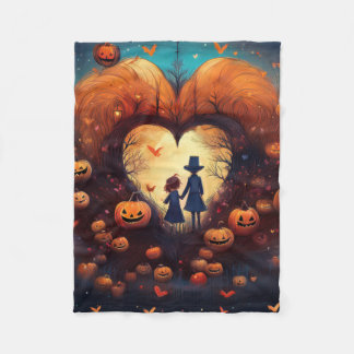 ハロウィンフレンドリー子 フリースブランケット