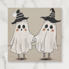 ハロウィンフレンドリー幽霊ツインズ フェイバータグ