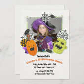 ハロウィンフレームパーティー招待状 招待状 (正面/裏面)