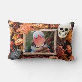 ハロウィンフレーム装飾用クッションの2枚の写真 ランバークッション (裏面)