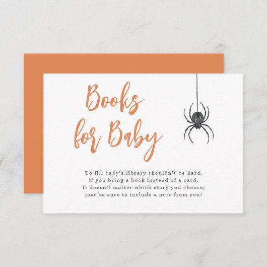 ハロウィンブックベビーカード エンクロージャーカード (正面/裏面)