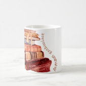 ハロウィンブックラバーコテージコアパーソナライズドマググ コーヒーマグカップ (中央)