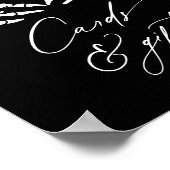 ハロウィンブライダルシャワーカードとギフトサイン ポスター (角)