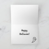 ハロウィンブラックとタンスムースヘッドダックスフント カード (内部)