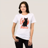 ハロウィンブラックキャット トライブレンドＴシャツ (正面全面)