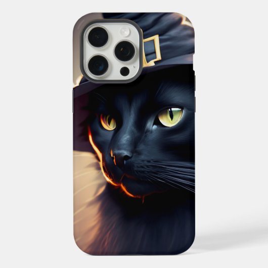 ハロウィンブラックキャット iPhoneケース (裏面)
