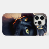 ハロウィンブラックキャット iPhoneケース (裏面横)