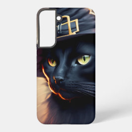 ハロウィンブラックキャット SAMSUNG GALAXY S22+ケース