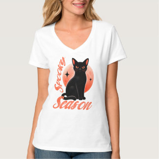 ハロウィンブラックキャット Tシャツ
