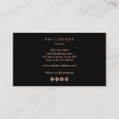 ハロウィンブラッククロウビジネスカード 名刺 (裏面)