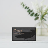 ハロウィンブラッククロウビジネスカード 名刺 (スタンド正面)