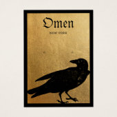 ハロウィンブラッククロウ金ゴールドイヤリング (正面)