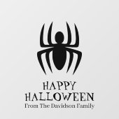 ハロウィンブラックスパイダーカスタム文字装飾 ウィンドウサイン (シート)