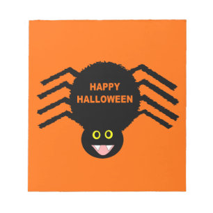 ハロウィンブラックスパイダーメモ帳 ノートパッド