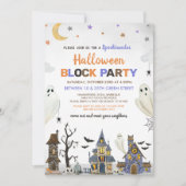 ハロウィンブロックパーティー 招待状 (正面)