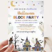 ハロウィンブロックパーティー 招待状