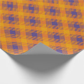 ハロウィンプレイド ラッピングペーパー (角)