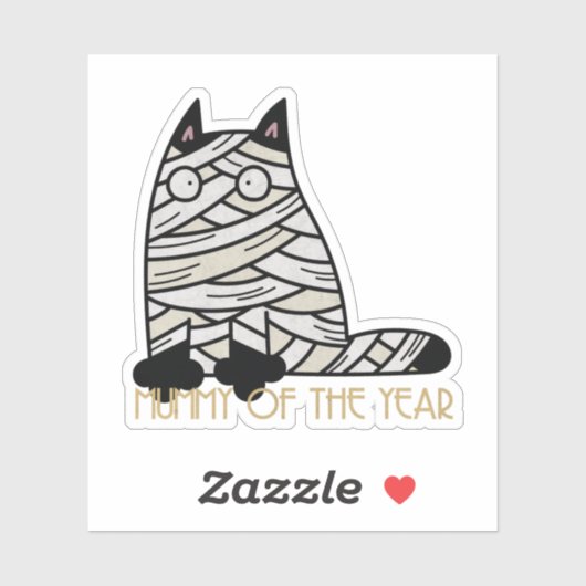 ハロウィンプン：年のミイラ シール (シート)