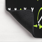 ハロウィンヘビズアンドボーンズ文字 マウスパッド (コーナー)