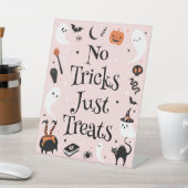 ハロウィンベイビーシャワーの女の子のお菓子ギフト 台座サイン (インサイチュ)