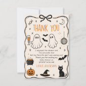ハロウィンベイビー サンキューカード (正面)