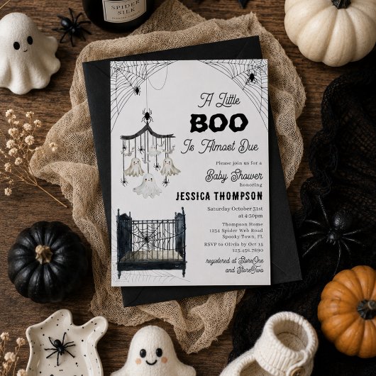 ハロウィンベビーシャワーおめでとうございます 招待状