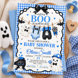 ハロウィンベビーシャワーおめでとう!リトルブー 招待状