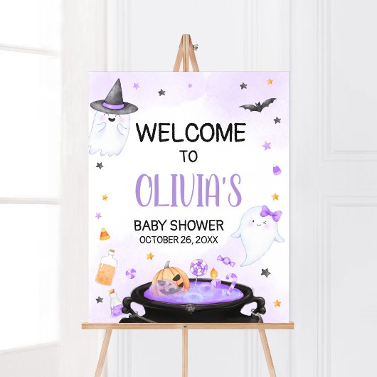 ハロウィンベビーシャワーのお出迎え Oh Sheet Boo-y ポスター