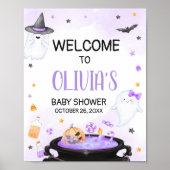 ハロウィンベビーシャワーのお出迎え Oh Sheet Boo-y ポスター (正面)