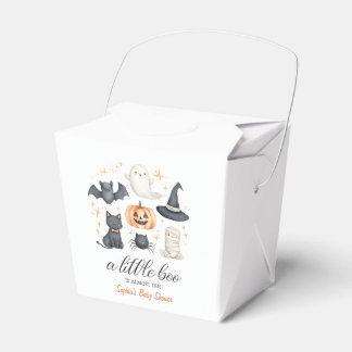 ハロウィンベビーシャワーのお返しボックス A Little Boo Is フェイバーボックス