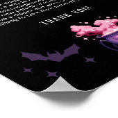 ハロウィンベビーシャワーのゲーム 夜のおむつ替え ポスター (角)
