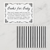 ハロウィンベビーシャワーのBaby+Booksカード エンクロージャーカード (正面/裏面)