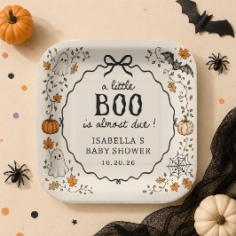 ハロウィンベビーシャワーもうすぐ赤ちゃんが生まれるよ ペーパープレート