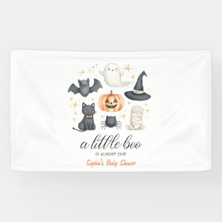ハロウィンベビーシャワーバックドロップ リトルブーは 横断幕