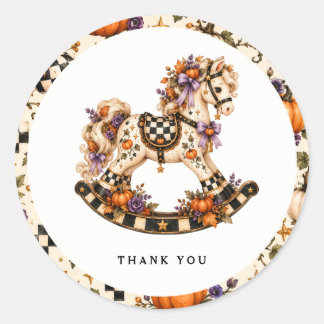 ハロウィンベビーシャワー招待状 ラウンドシール