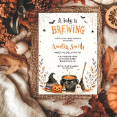 ハロウィンベビーシャワー招待状 A Baby Is Brewing 招待状