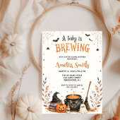 ハロウィンベビーシャワー招待状 A Baby Is Brewing 招待状