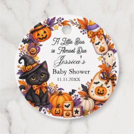 ハロウィンベビーシャワー用 A Baby Boo is Almost Due フェイバータグ