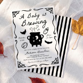 ハロウィンベビーシャワー A Baby is Brewing 招待状
