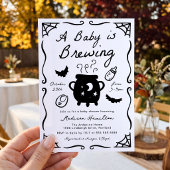 ハロウィンベビーシャワー A Baby is Brewing 招待状