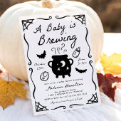 ハロウィンベビーシャワー A Baby is Brewing 招待状