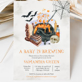 ハロウィンベビーシャワー A Baby is Brewing 招待状