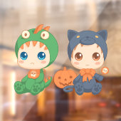 ハロウィンベビー黒猫ドラゴン衣装2 ウィンドウサイン (シート2)